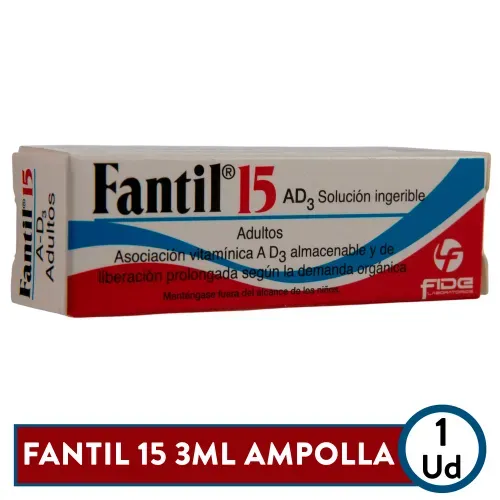 Ampolla Fantil 15 AD 3, Precio indicado por unidad