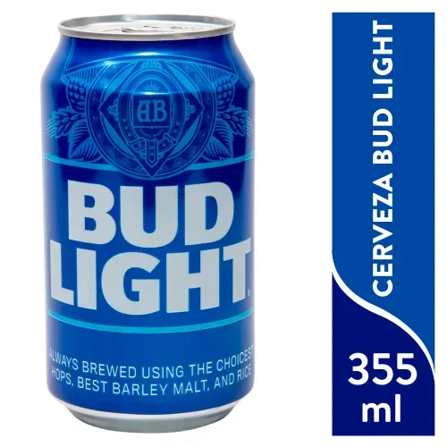 Cerveza Bud light en lata - 355 ml