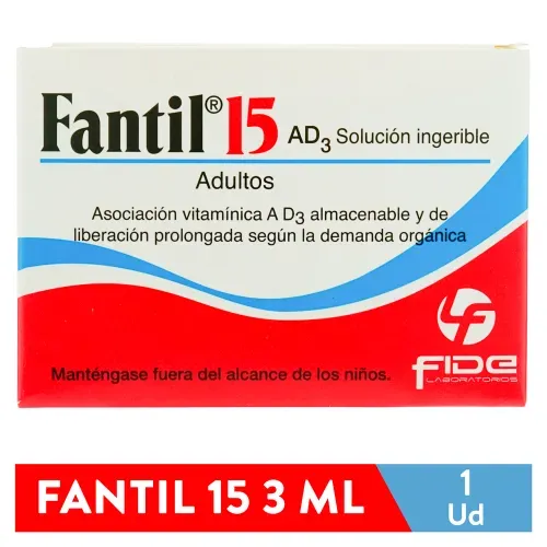 Ampolla Fantil 15 AD 3, Precio indicado por unidad