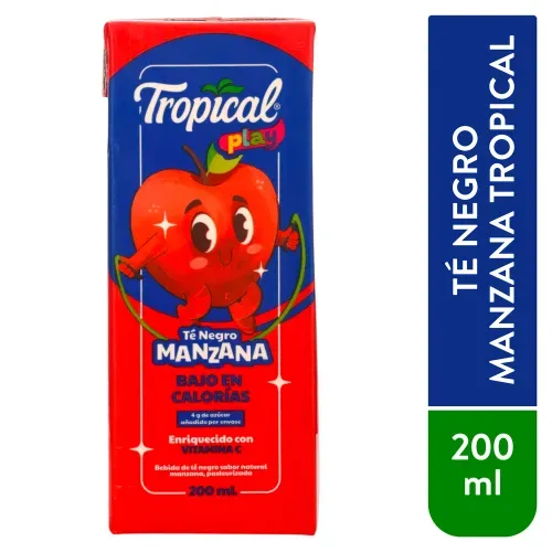 Tropical Play Te Negro Manzana 200ml
