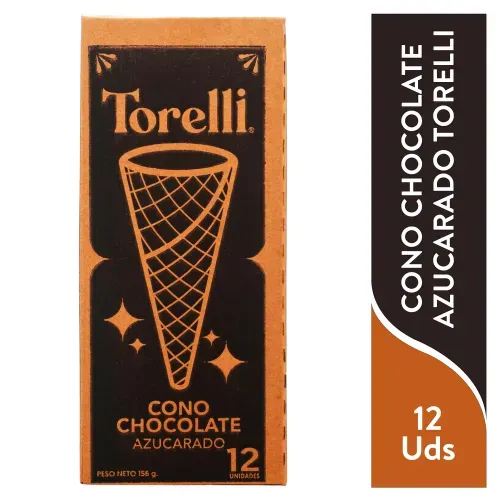 Cono Torelli Azuc Choc 12u 156 g