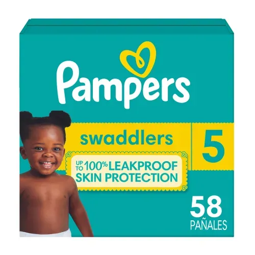 Pañales Pampers Swaddlers Etapa 5 Libre de Derrames - 58 Uds