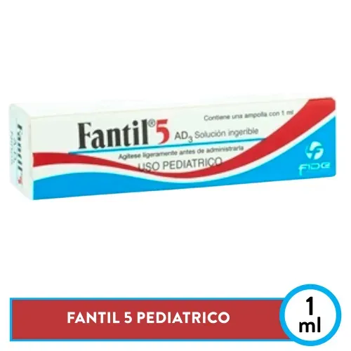Fantil 5 Pediatrico 1 ml, Precio indicado por unidad