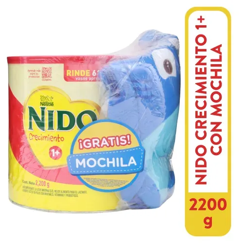 Leche Nido 1 Mas Lata Gratis Mochila - 2200 g