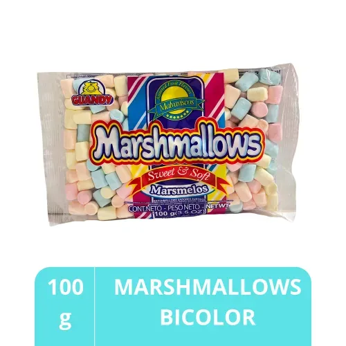 Marshmallows Guandy Mini Mini bicolor - 100 g