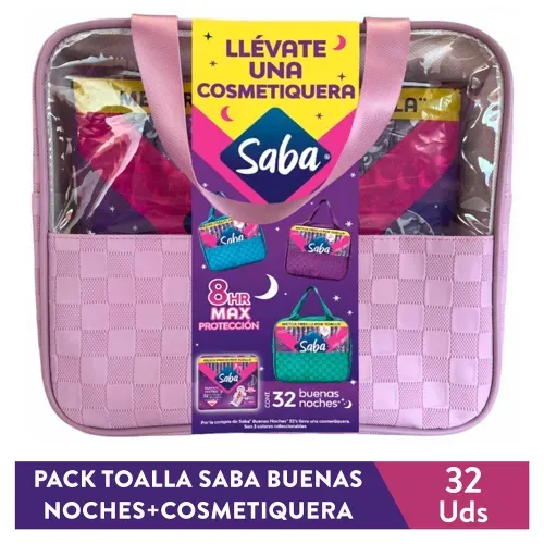 Pk Toalla Saba Buenas Noches Cosmet 32 Unidad