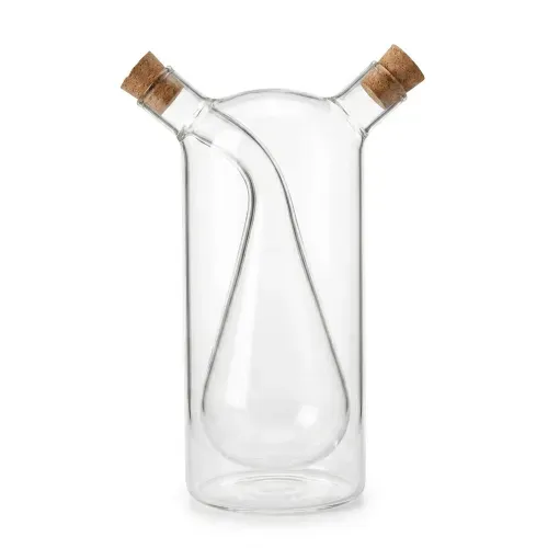Botella de aceite y vinagre Mainstays con doble boca - 363 ml / 68 ml