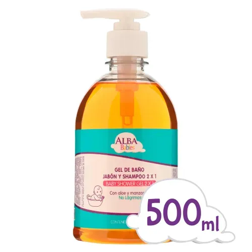 Gel de baño Alba Babies jabón y shampoo - 500 ml