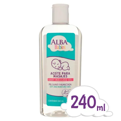 Aceite para masajes Alba Babies hidratación profunda - 240 ml
