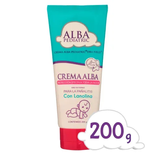 Crema para la pañalitis Alba con lanolina formato en tubo - 200 g