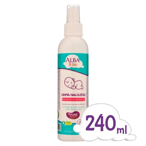 Limpia nalguitas Alba Babies 100% natural - 240 ml