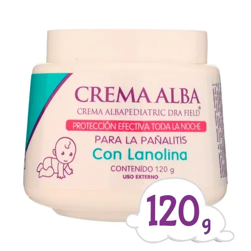 Crema Alba Bebé, Para La Pañalitis Con Lanolina -120g