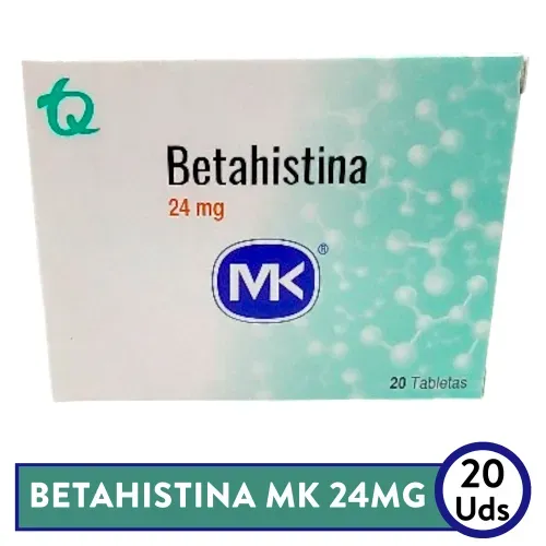 Betahistina Mk 24mg x 20 Tabs Unidad-Precio indicado por antivertiginosos