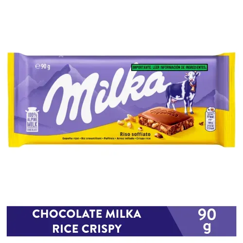 Chocolate Milka Rice Crispy - 90 g