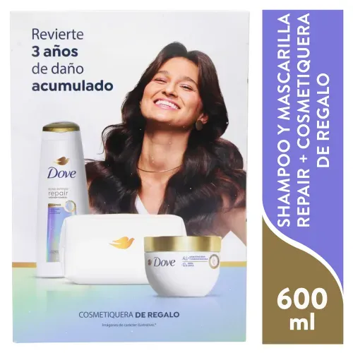 Shampoo y mascarilla Dove repair más cosmetiquera - 600 ml