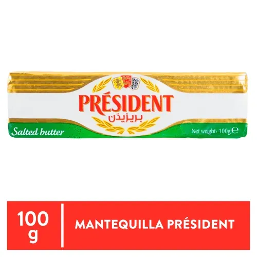 Mantequilla President Con Sal - 100 g