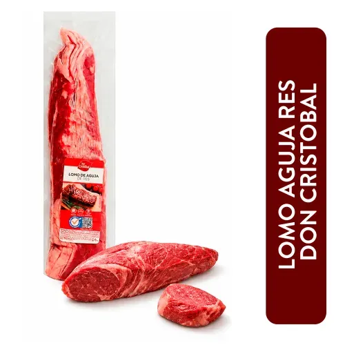 Carne Don Cristóbal de res lomo aguja nacional empacado - aproximadamente 500 g