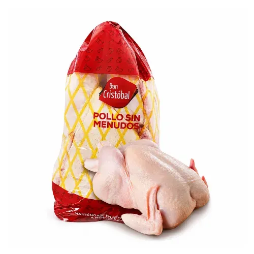 Pollo entero Don Cristóbal sin menudos empacado - kg
