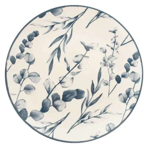 Vajillas Mainstays Ms Plato Plano Porcelana 10 5 Floral Azu