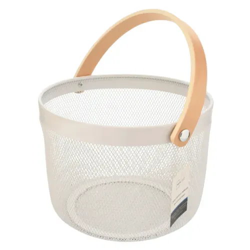 Cesta MainStays Redonda Con Asa De Madera