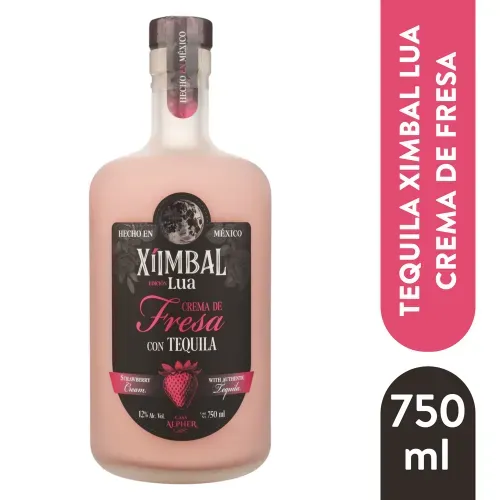 Tequila Crema Fresa Lua - 750 ml