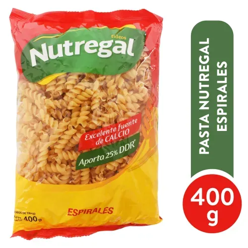 Pasta Espirales Nutregal Calcio 400 g