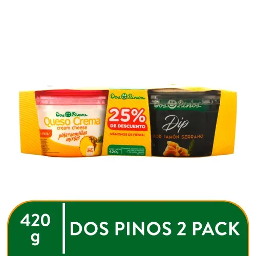 2pk Que Crema Pina Dip Jamon Serra 420 g