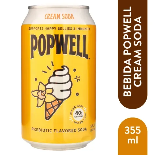 Popwell Refresco De Crema 355 ml