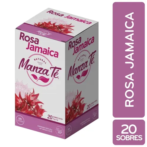 Té Rosa De Jamaica Manza Té caja 20 Uds - 20 g