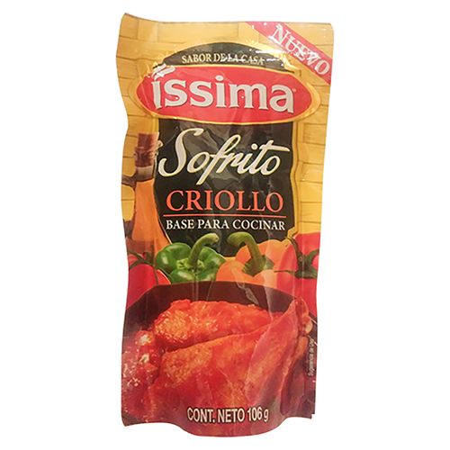 Salsa Para Pasta y Pizza Issima Salsita Issima Sofrito Criolla 90g
