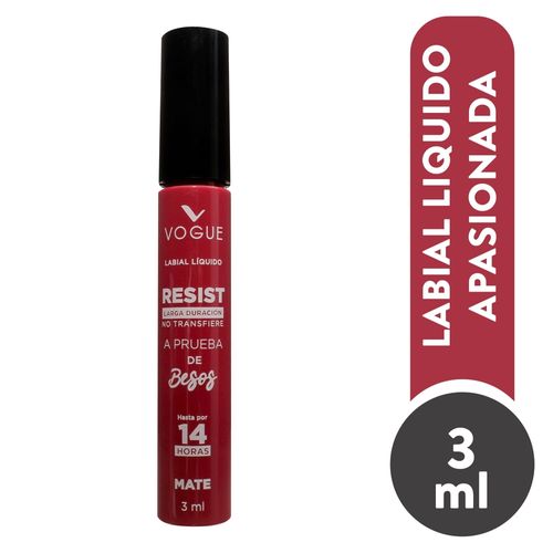 Vog Labial Resist Apasionada 3 ml