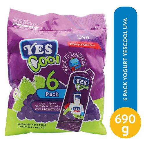 Yog Liq Uva Yescool 6pk 690 g