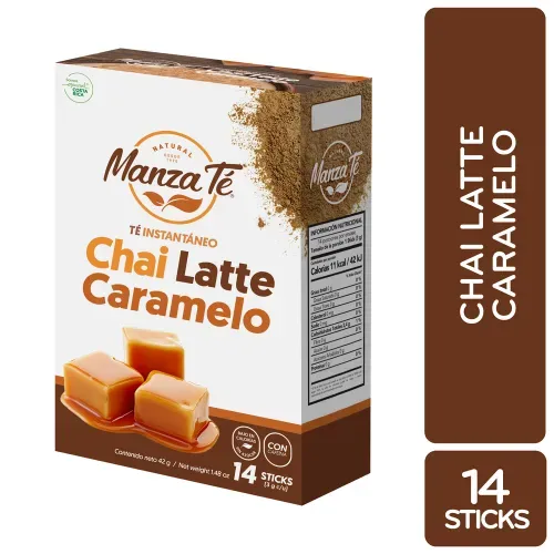 Té Instantáneo Chai Latte Caramelo Manza Té caja 14 Uds - 42 g