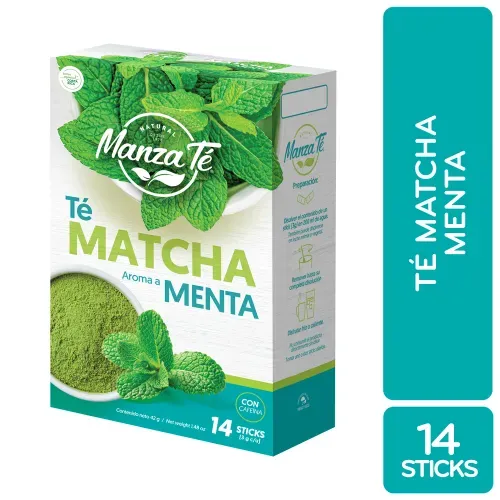 Té Instantáneo Matcha Menta Manza Té caja 14 Uds - 42 g
