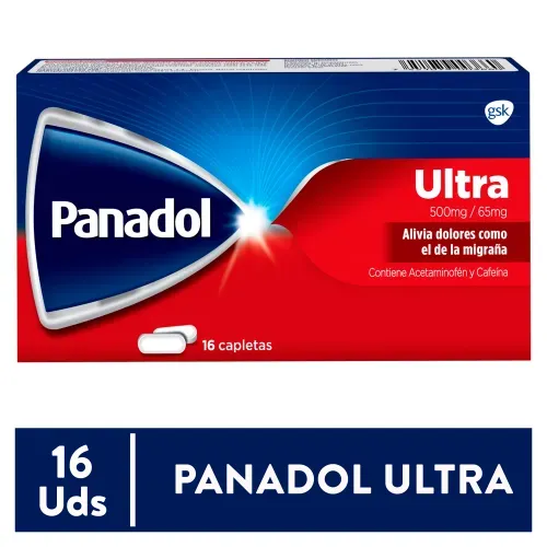 Tabletas Panadol Ultra -16 tabletas