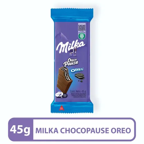 Chocolate Pause Milka Oreo 45g