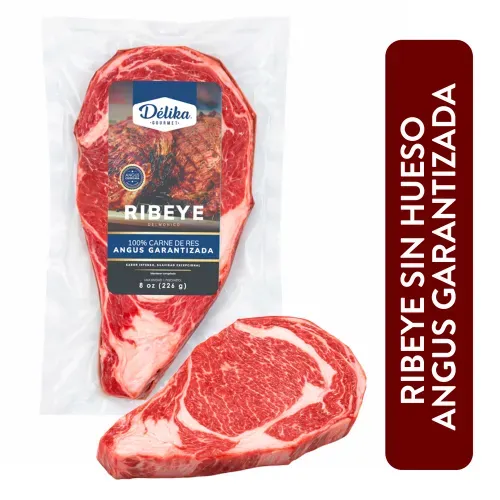 Corte de Res Delika Gourmet  Ribeye Angus Garantizado - 226 g