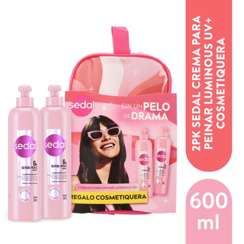 2pk Crema Peinar Sedal Mas Cartuch 600ml