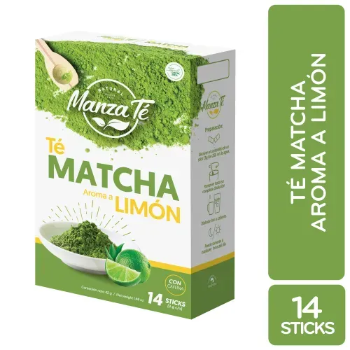 Té Instantáneo Matcha Limón Manza Té caja 14 Uds - 42 g