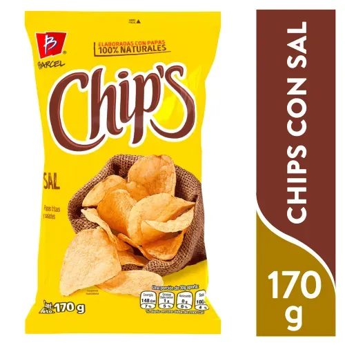 Snack Chips de papa y Sal -170 g
