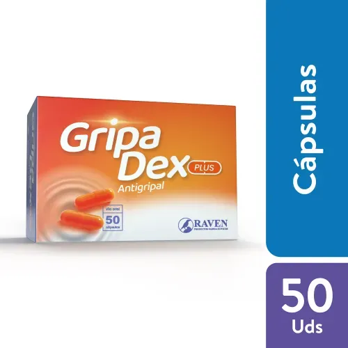 Gripadex Caps 50 g precio indicado por unidad