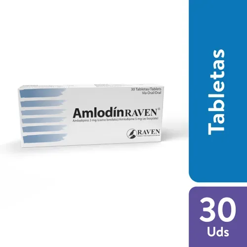 Amlodin Raven 5 Mg, Precio indicado por unidad