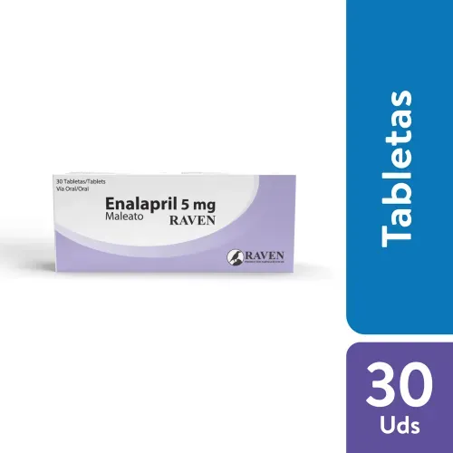 Enalapril Raven 5 Mg , Precio indicado por unidad