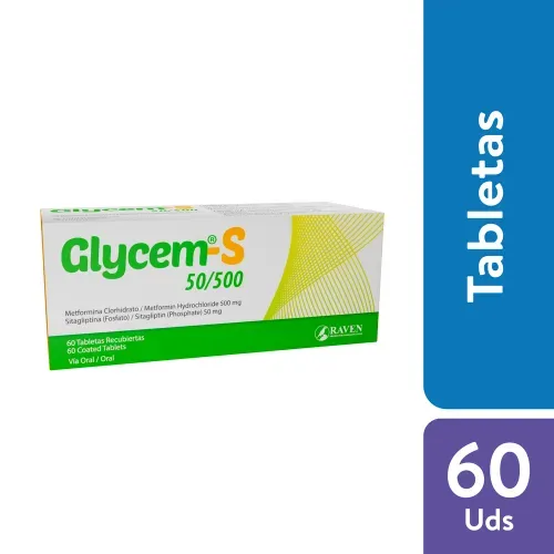 Glycem 50 mg/500 mg caja 60 comprimidos - Precio indicado por caja