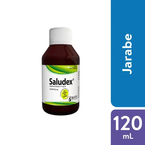 Jarabe Saludex con sabor a banano - 120 ml