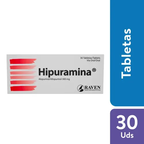 Hipuramina 300 mg caja 30 comprimidos - Precio indicado por comprimido