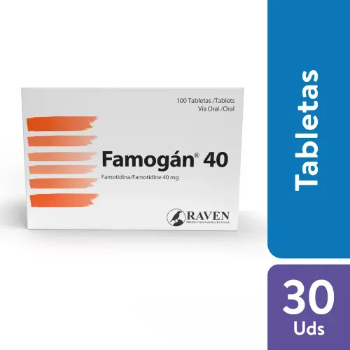 Famogán 40 40Mg, Precio indicado por unidad