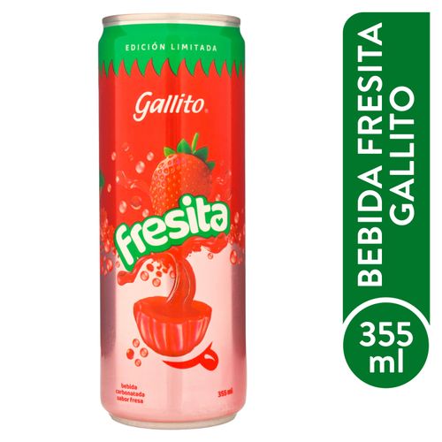 Bebida Gallito Fresita Lata 355 ml