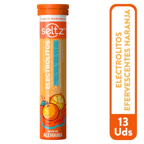 Electrolitos Efervescentes Naranja 13 Unidad