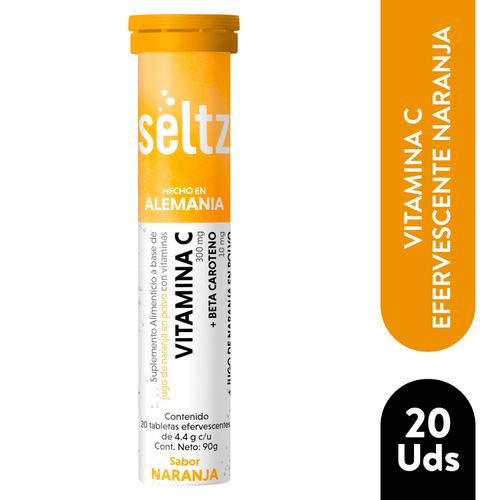 Vitamina c Efervescente Naranja 20 Unidad